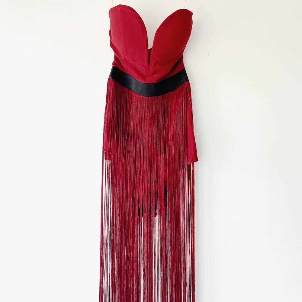 Rare London Fringe Strung Along Bodysuit - Thumbnail 14