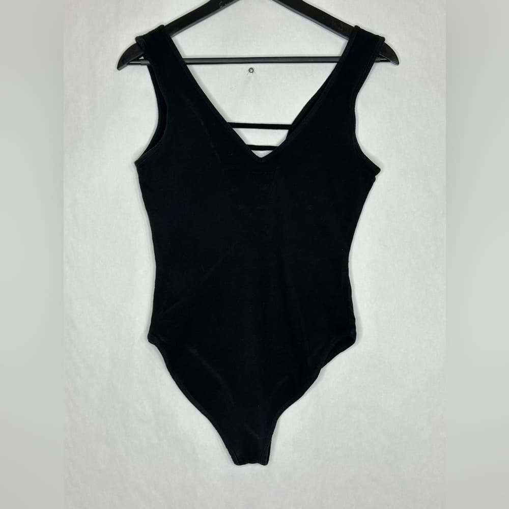 Marvel Graphic Bodysuit Black Strappy Superhero Print Size Medium Captain - Thumbnail 5