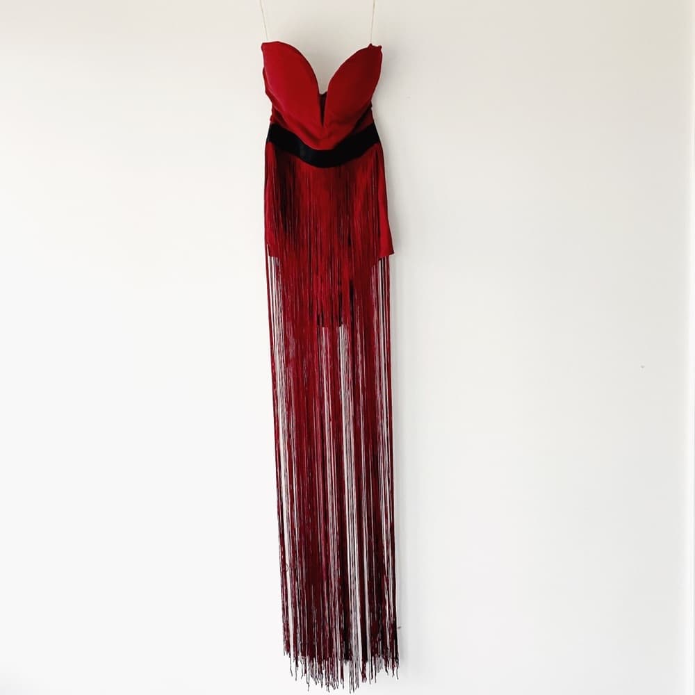 Rare London Fringe Strung Along Bodysuit - Thumbnail 10