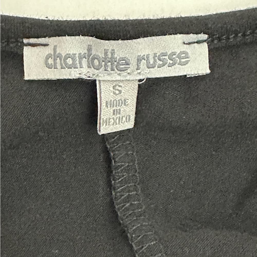 NWT Charlotte Russe Black “Sunkissed” Graphic Bodysuit Size Small Y2K Beach - Thumbnail 2