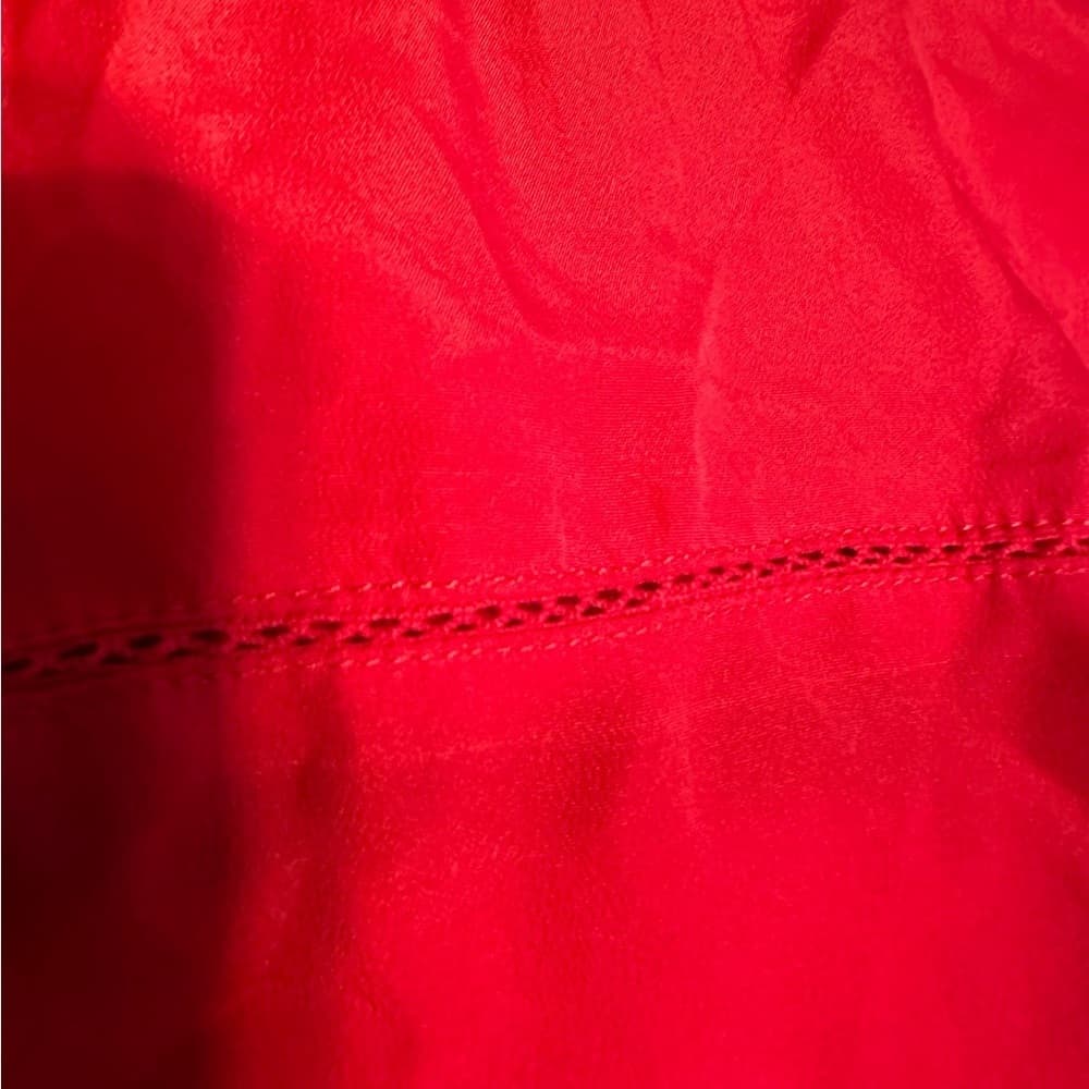 Jason Wu for Target Red Sleeveless Button Up Blouse Collared Pleated Women’s XL - Thumbnail 6