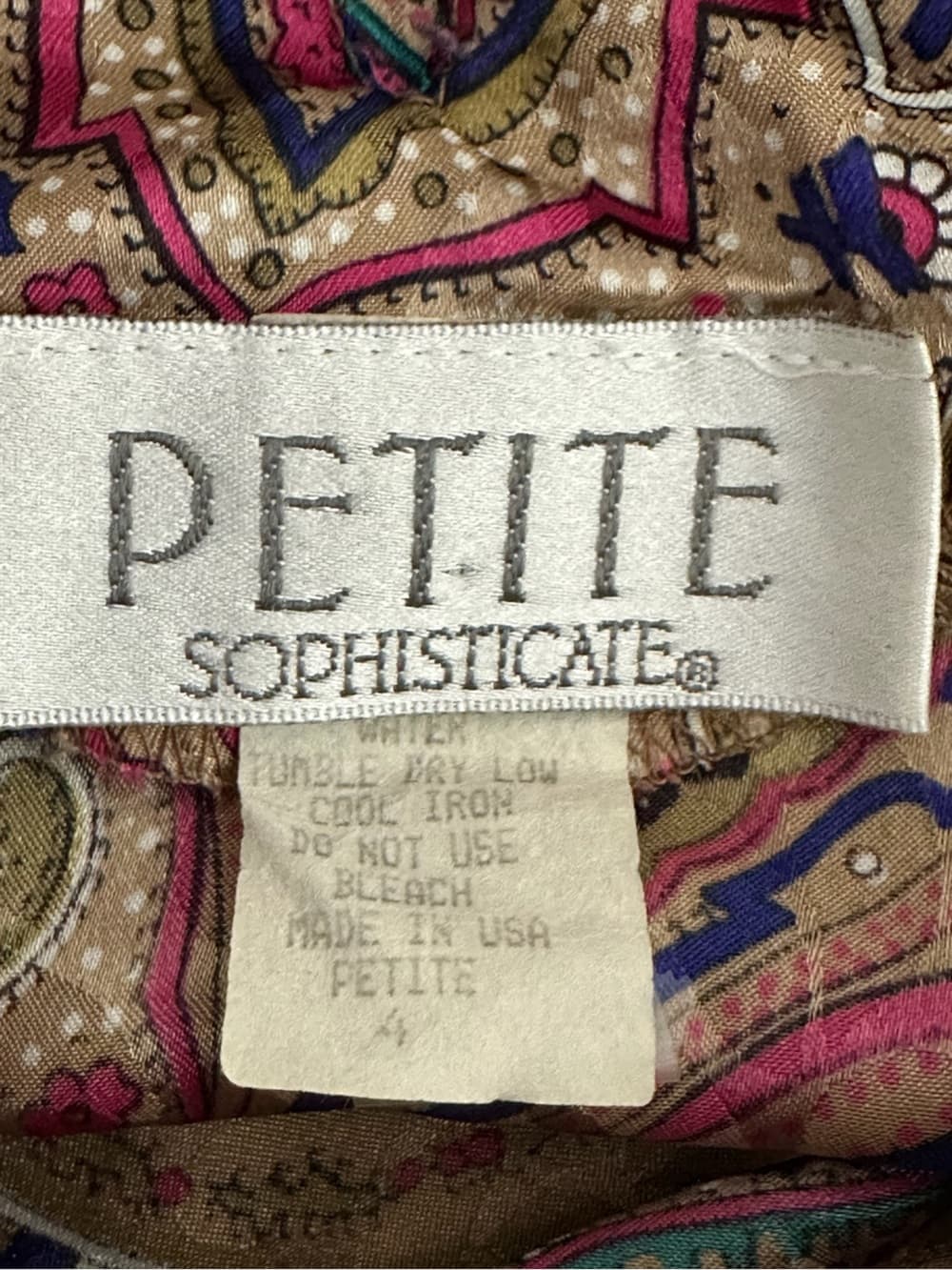 Petite Sophisticate Vintage Paisley Blouse Print 4 Petite Academia Modest Siren - Thumbnail 2
