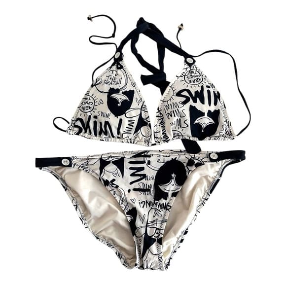 Marc by Marc Jacobs Y2K Whimsical Lolita Bikini Set Top Size XL / Bottom Size L - Thumbnail 17