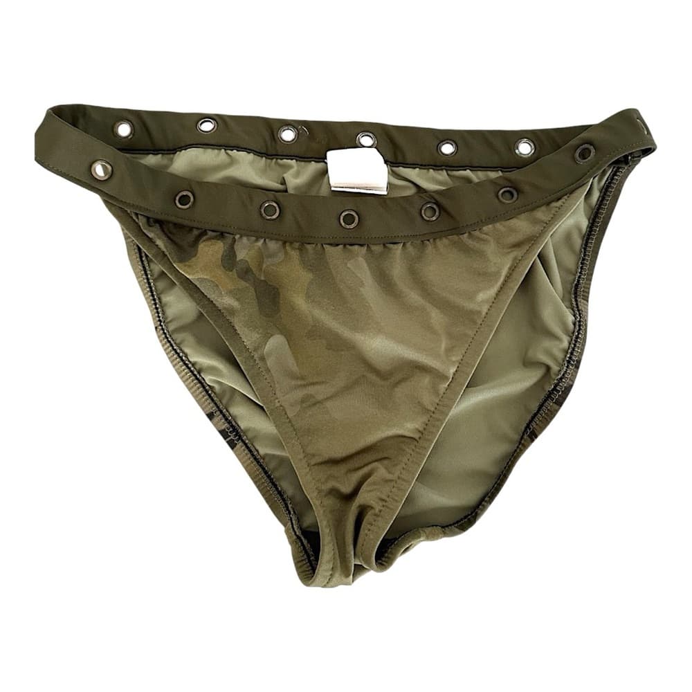 Lucky Brand Sailor Tattoo Army Camo Grommet Y2K Bikini Set - Size Large - Thumbnail 3