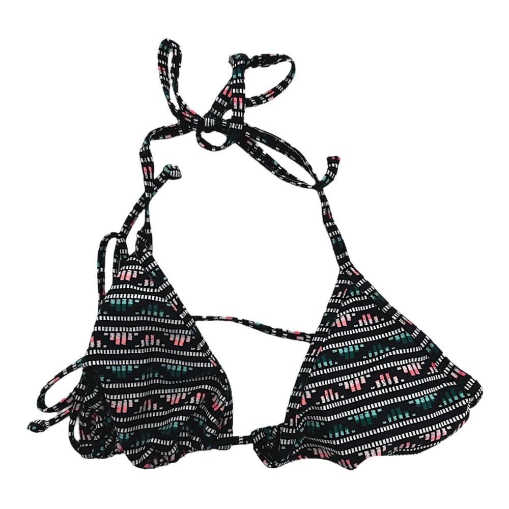 Old Navy Black & MultiColored Aztec Geometric Bikini TOP ONLY - Size Large - Thumbnail 6