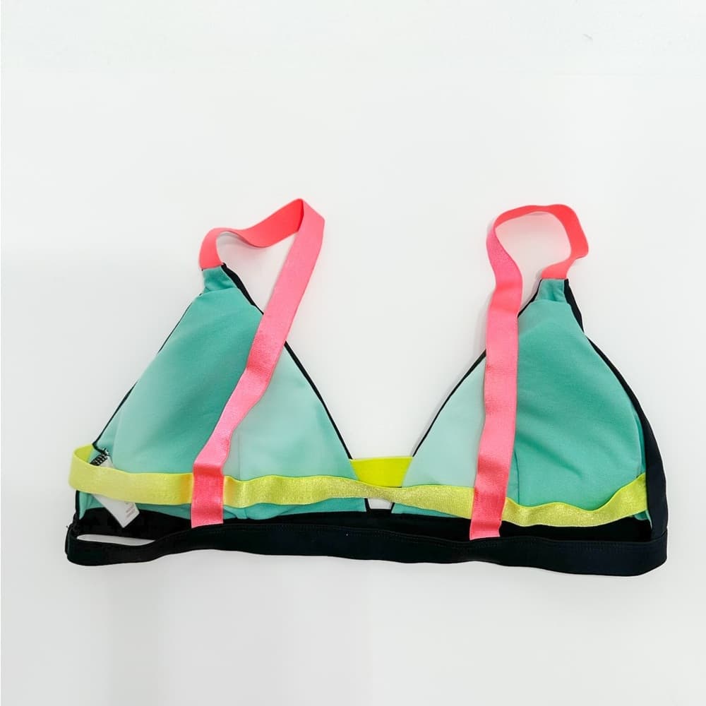 Xhilaration Black with Neon Details Bikini Swim Set - Top Large / Bottom XL - Thumbnail 12