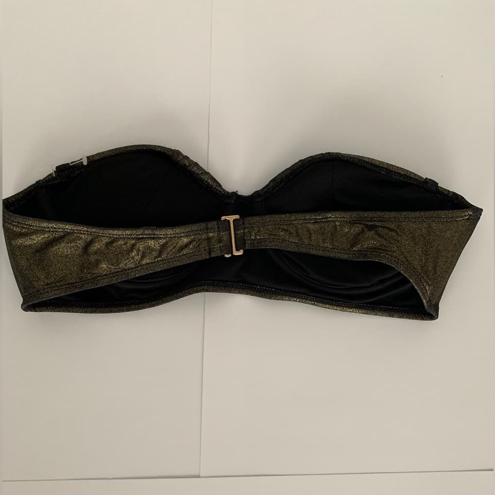 Zac Posen for Target Metallic Gold Bikini Set - Top Size XL / Bottom Size M - Thumbnail 7