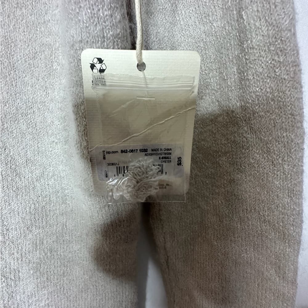 A.N.A A New Approach Beige V-Neck Knit Sweater XS Neutral Minimalist SEE NOTES - Thumbnail 8