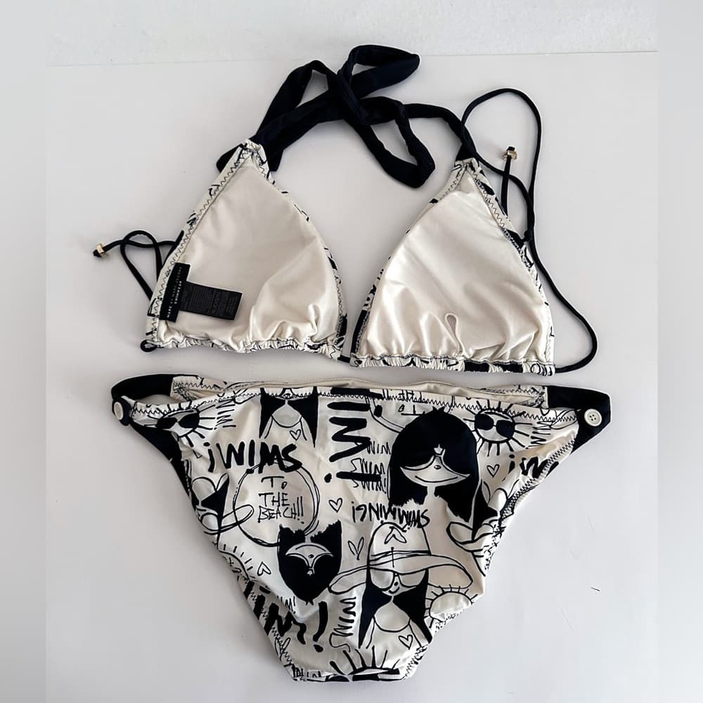 Marc by Marc Jacobs Y2K Whimsical Lolita Bikini Set Top Size XL / Bottom Size L - Thumbnail 4