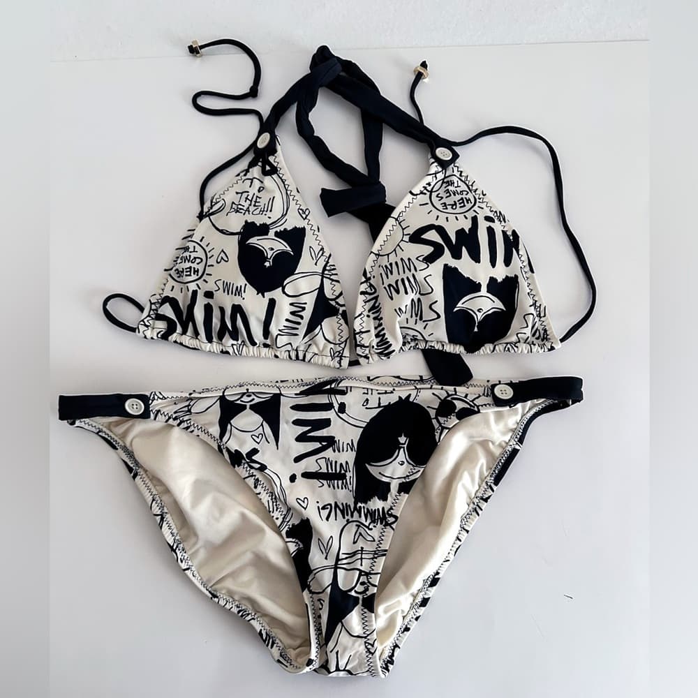 Marc by Marc Jacobs Y2K Whimsical Lolita Bikini Set Top Size XL / Bottom Size L - Thumbnail 3