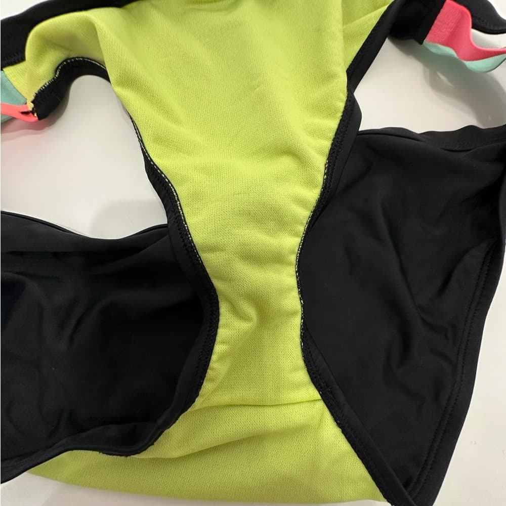 Xhilaration Black with Neon Details Bikini Swim Set - Top Large / Bottom XL - Thumbnail 4