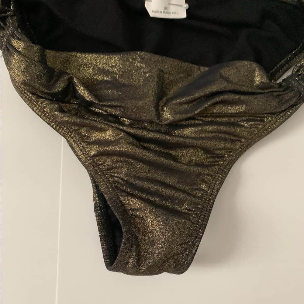 Zac Posen for Target Metallic Gold Bikini Set - Top Size XL / Bottom Size M - Thumbnail 10
