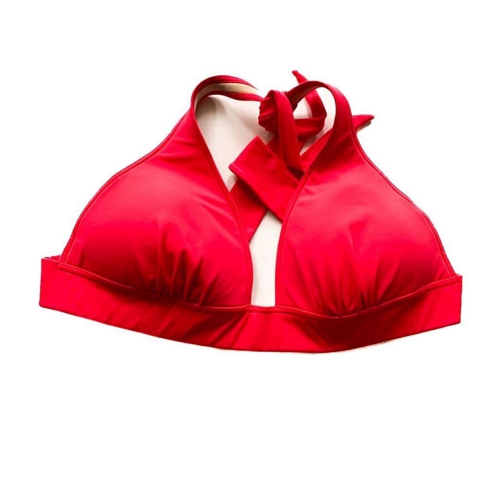 Victoria’s Secret Molded Padded Bikini Halter Tie Neck Top Only Size X-Large - Thumbnail 13