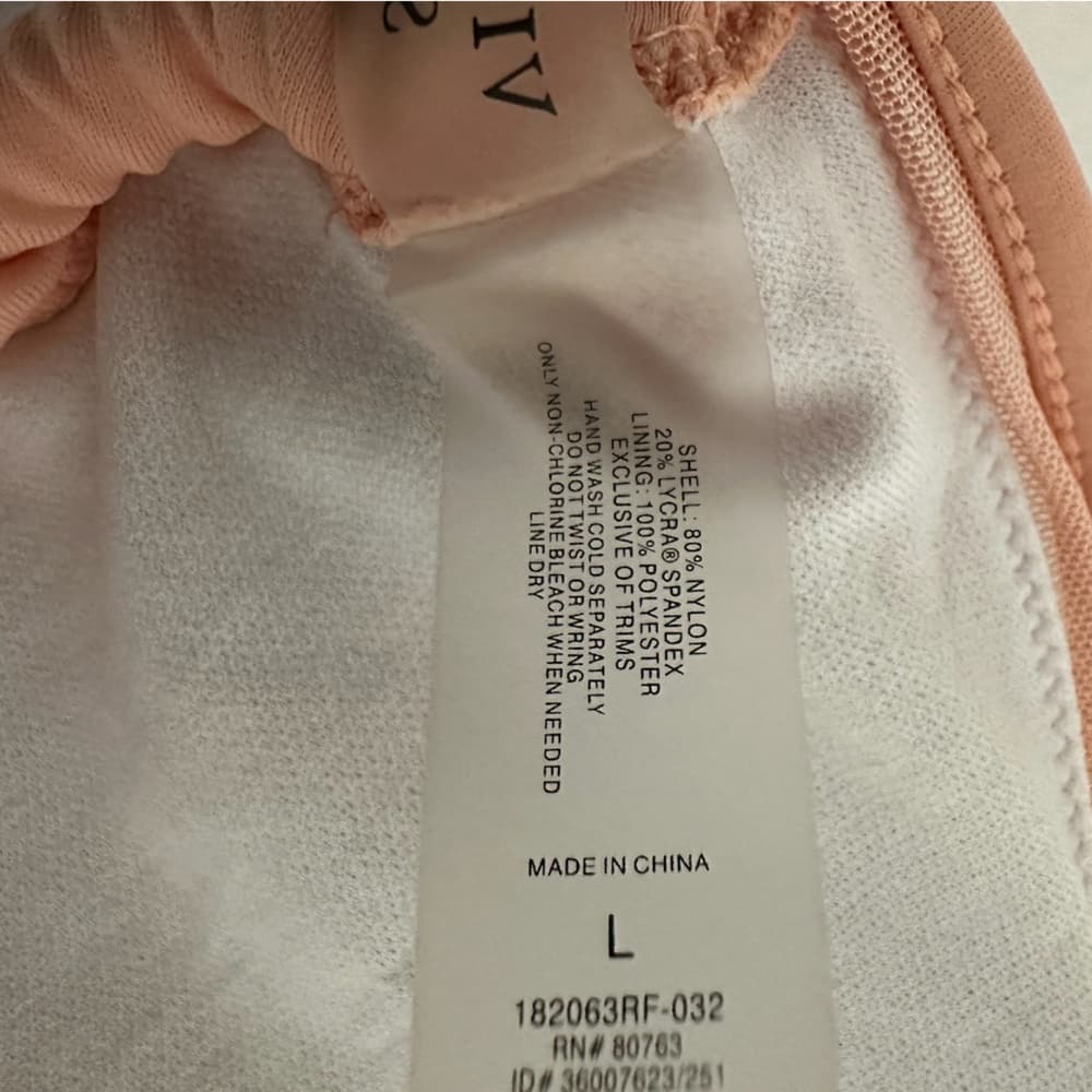 Victoria’s Secret Ruffle Trim Peach String Tie Y2K Bikini Set – Size Large - Thumbnail 7