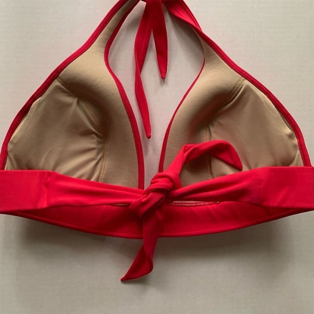 Victoria’s Secret Molded Padded Bikini Halter Tie Neck Top Only Size X-Large - Thumbnail 8