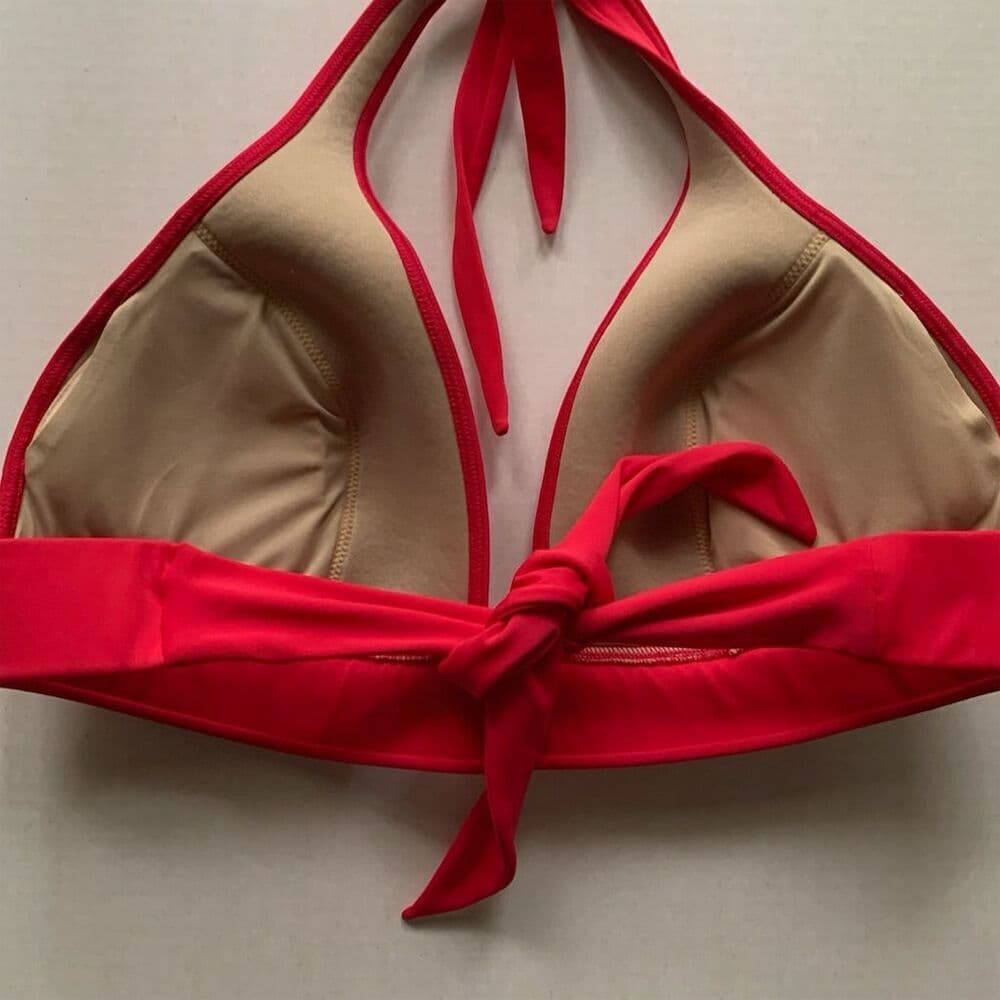 Victoria’s Secret Molded Padded Bikini Halter Tie Neck Top Only Size X-Large - Thumbnail 9