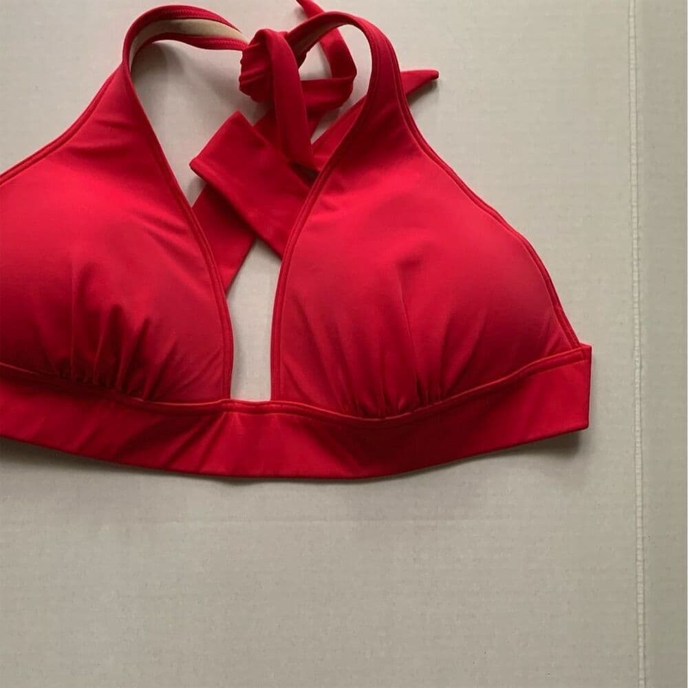 Victoria’s Secret Molded Padded Bikini Halter Tie Neck Top Only Size X-Large - Thumbnail 10