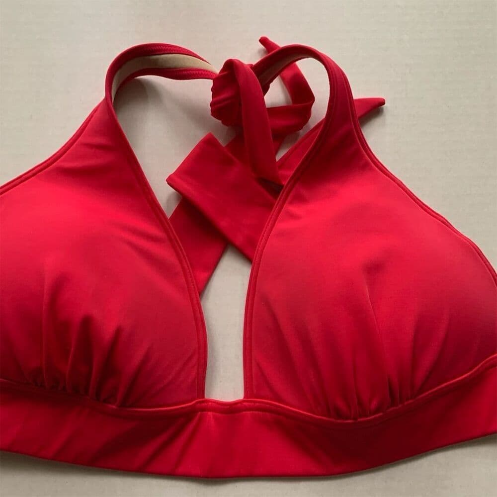 Victoria’s Secret Molded Padded Bikini Halter Tie Neck Top Only Size X-Large - Thumbnail 6