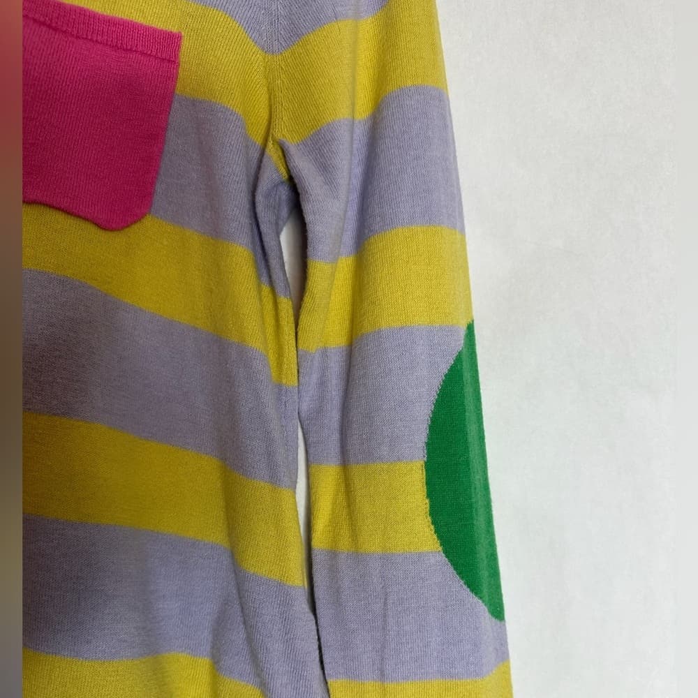 Zaket & Plover Revolve Pocket Pullover Striped Colorblock Knit Sweater Size XS - Thumbnail 4