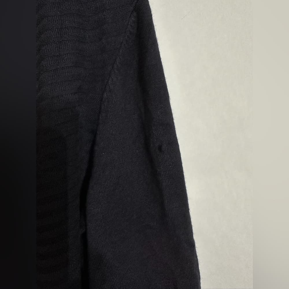 NWT Liz Claiborne Navy Open Front Textured Cardigan Sweater Size Large SEE NOTE - Thumbnail 2
