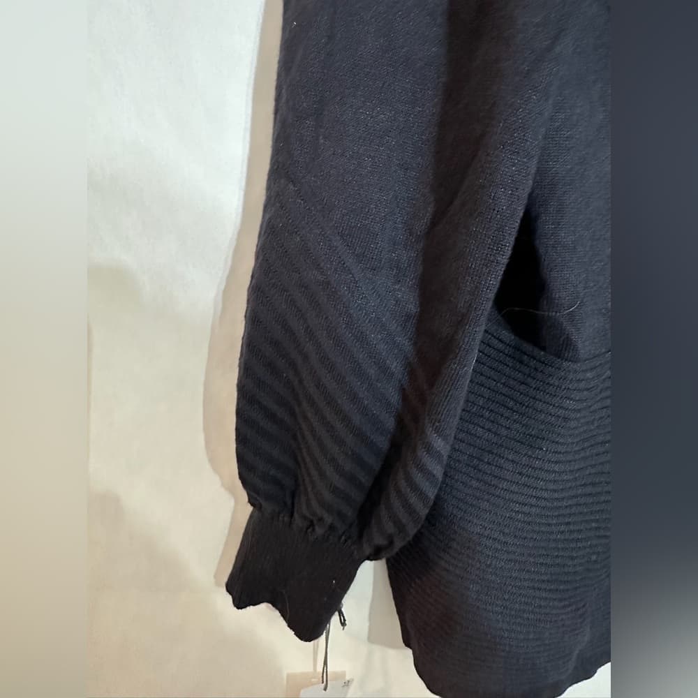 NWT Liz Claiborne Navy Open Front Textured Cardigan Sweater Size Large SEE NOTE - Thumbnail 5