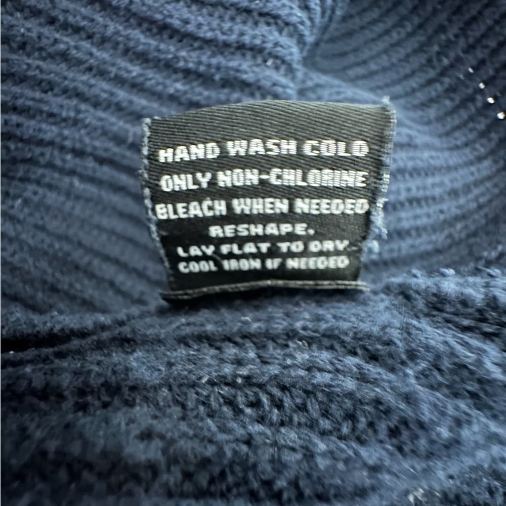 525 America Navy Blue Cotton Knit Sweater Size X-Small - Thumbnail 5