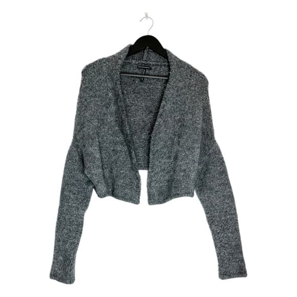 Sarah Pacini Italy Rare Mohair Blend Metallic Knit Cropped Cardigan One Size - Thumbnail 12
