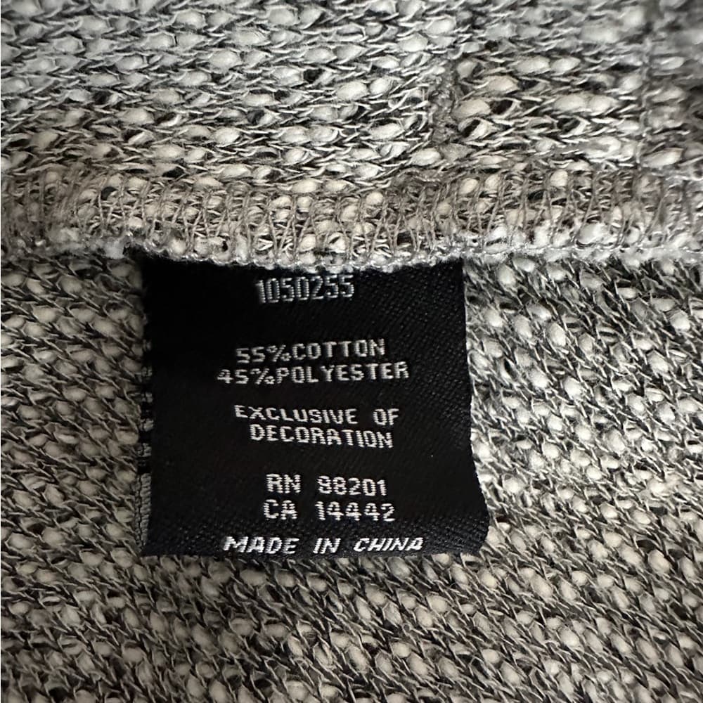 BNCI by Blanc Noir Gray Textured Waterfall Cardigan Chunky Knit Drape Size Small - Thumbnail 6