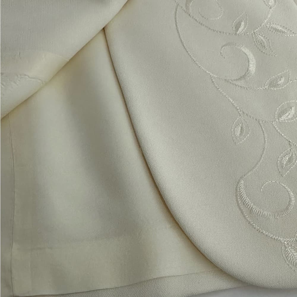 NWT Le Suit Vanilla Filigree Embroidered Blazer Skirt Suit Set Vintage Size 8 - Thumbnail 5