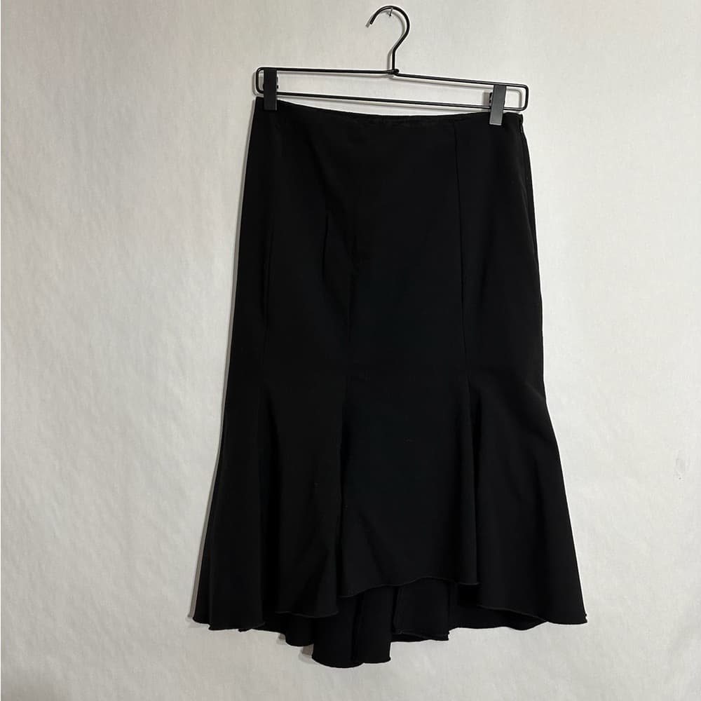 Trina Turk Black Alina Mermaid Pencil Midi Skirt Size 8 Minimalist Tailored Chic - Thumbnail 3