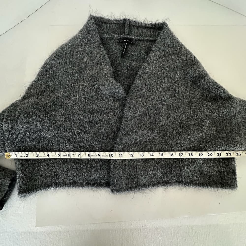 Sarah Pacini Italy Rare Mohair Blend Metallic Knit Cropped Cardigan One Size - Thumbnail 9