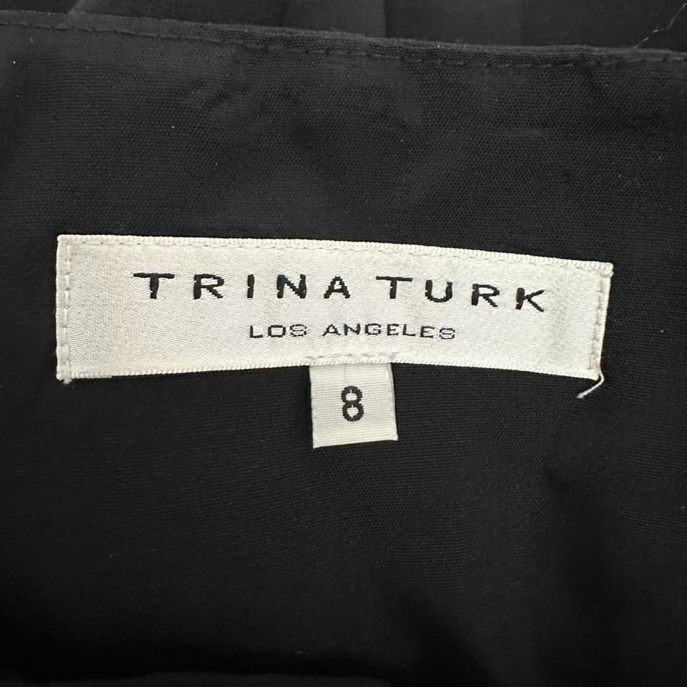 Trina Turk Black Alina Mermaid Pencil Midi Skirt Size 8 Minimalist Tailored Chic - Thumbnail 6