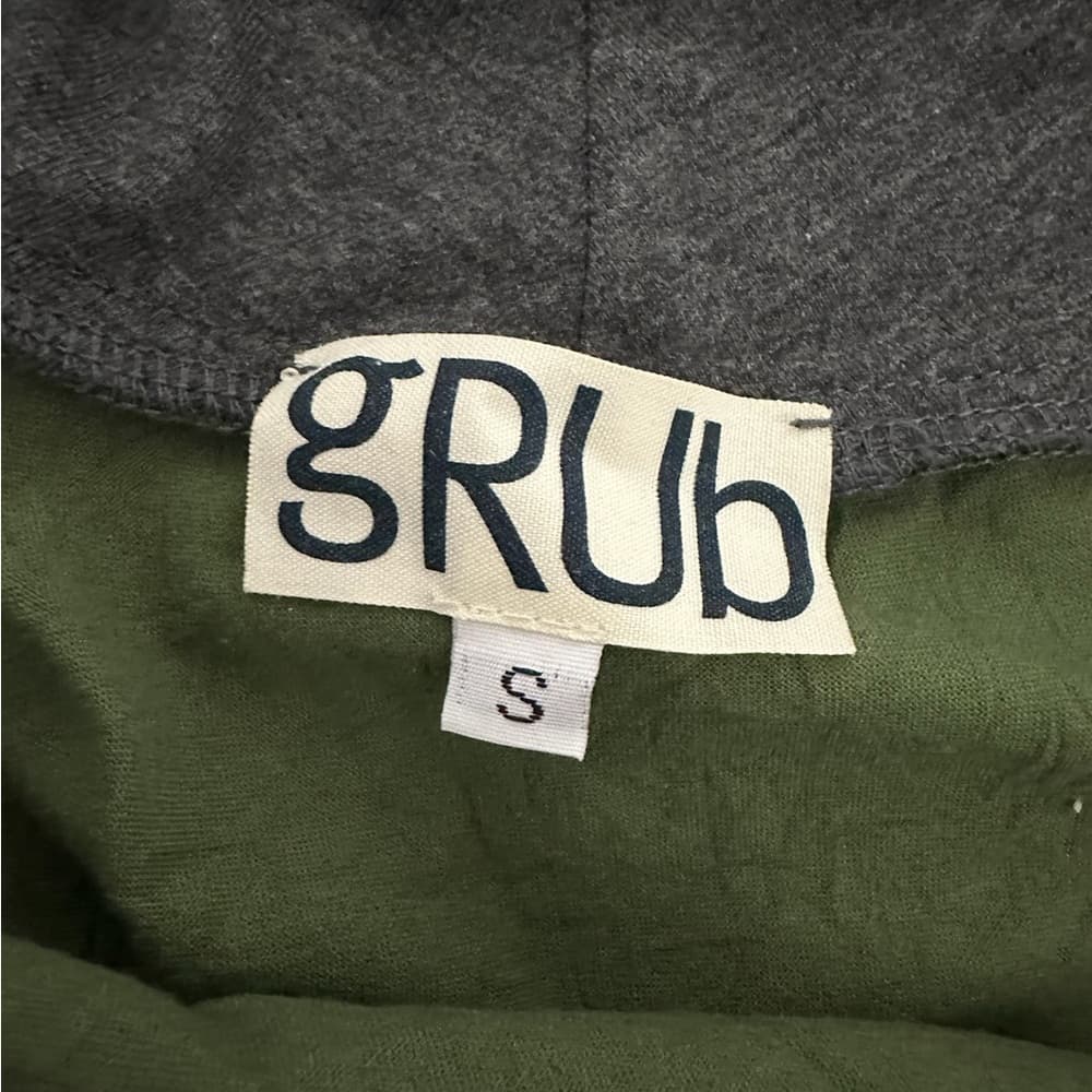 GRUB by Aimee G. Olive Green Bandana Trim Asymmetrical Hem Skirt Y2K Size Small - Thumbnail 6