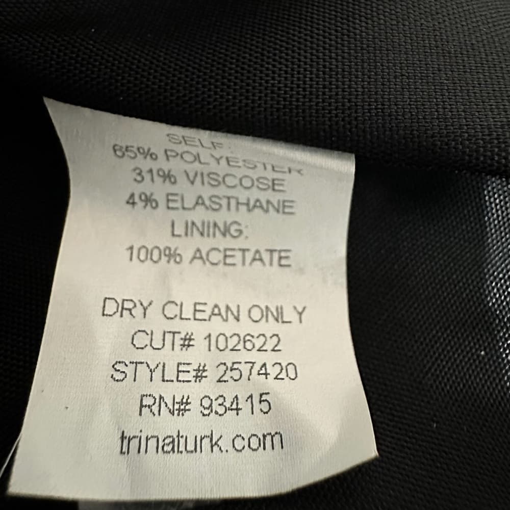 Trina Turk Black Alina Mermaid Pencil Midi Skirt Size 8 Minimalist Tailored Chic - Thumbnail 7