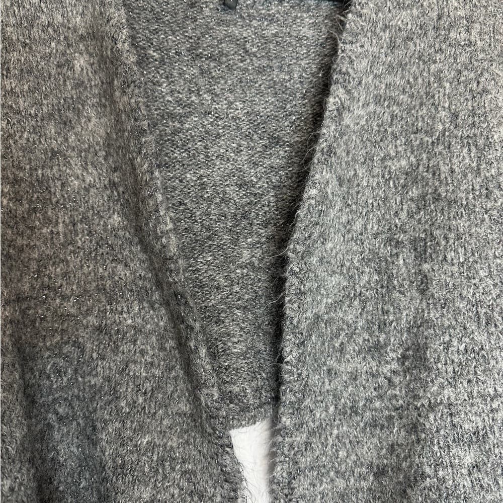 Sarah Pacini Italy Rare Mohair Blend Metallic Knit Cropped Cardigan One Size - Thumbnail 5