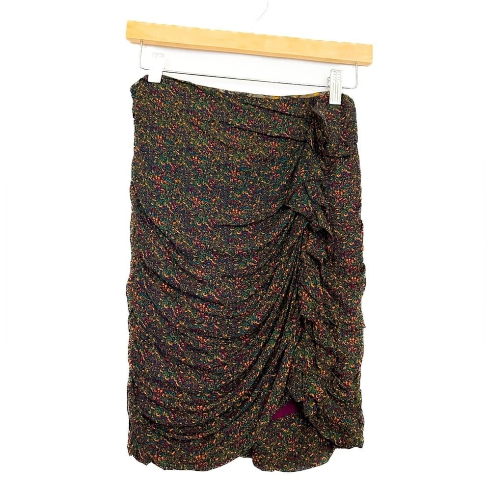 Isabel Marant Etoile Jipsom Impressionist Abstract Print Mini Skirt FR Size 38 - Thumbnail 3