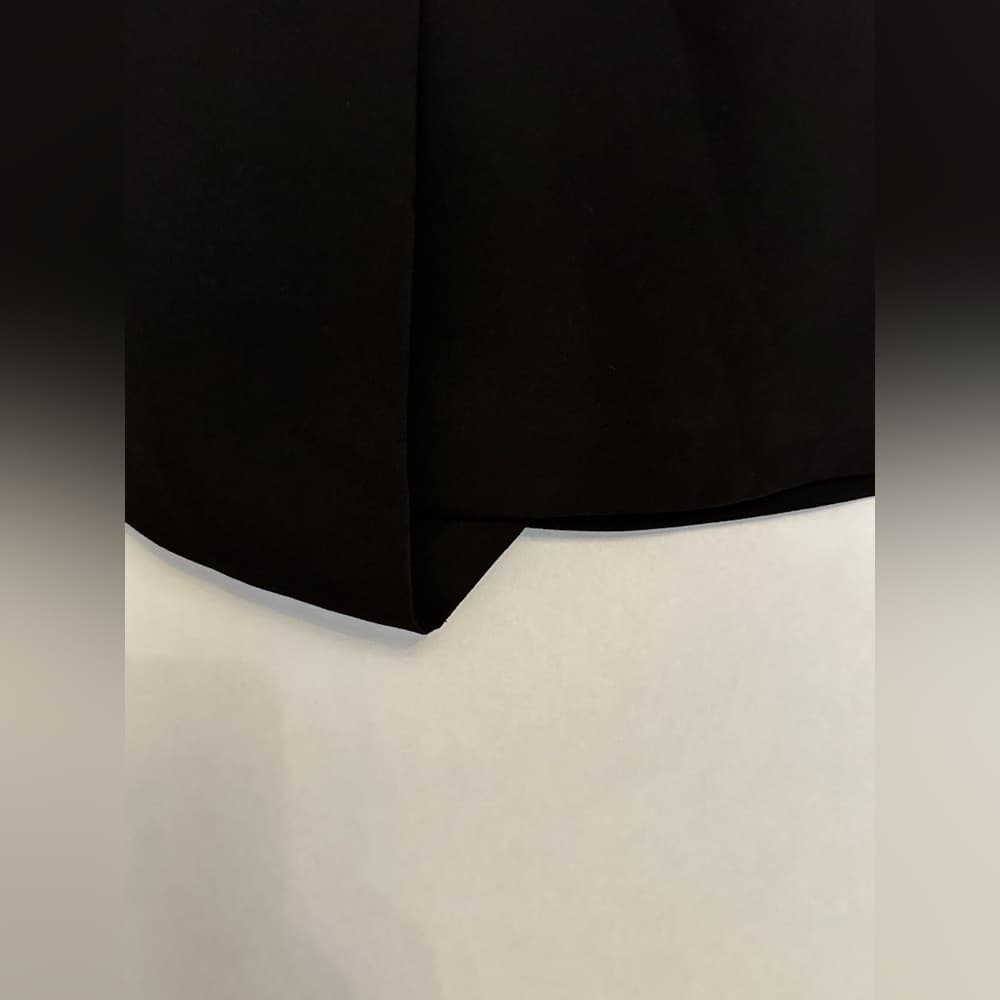 IRO Paris Brooke Draped Black Zip Ruched Side Skirt FR 38/US 6 Asymmetrical Goth - Thumbnail 2