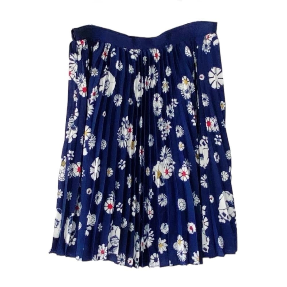 NWOT Jason Wu X Target Blue Pleated Floral Skirt Women’s Size 10 Cottagecore - Thumbnail 8