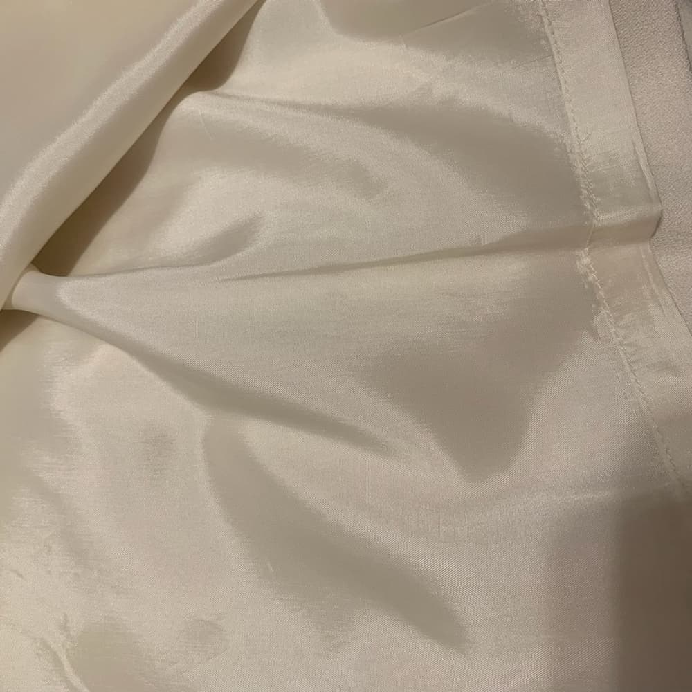 Le Suit 3 Piece Suit Set Vintage Jacket Skirt Scarf Off White Size 14 Officecore - Thumbnail 9
