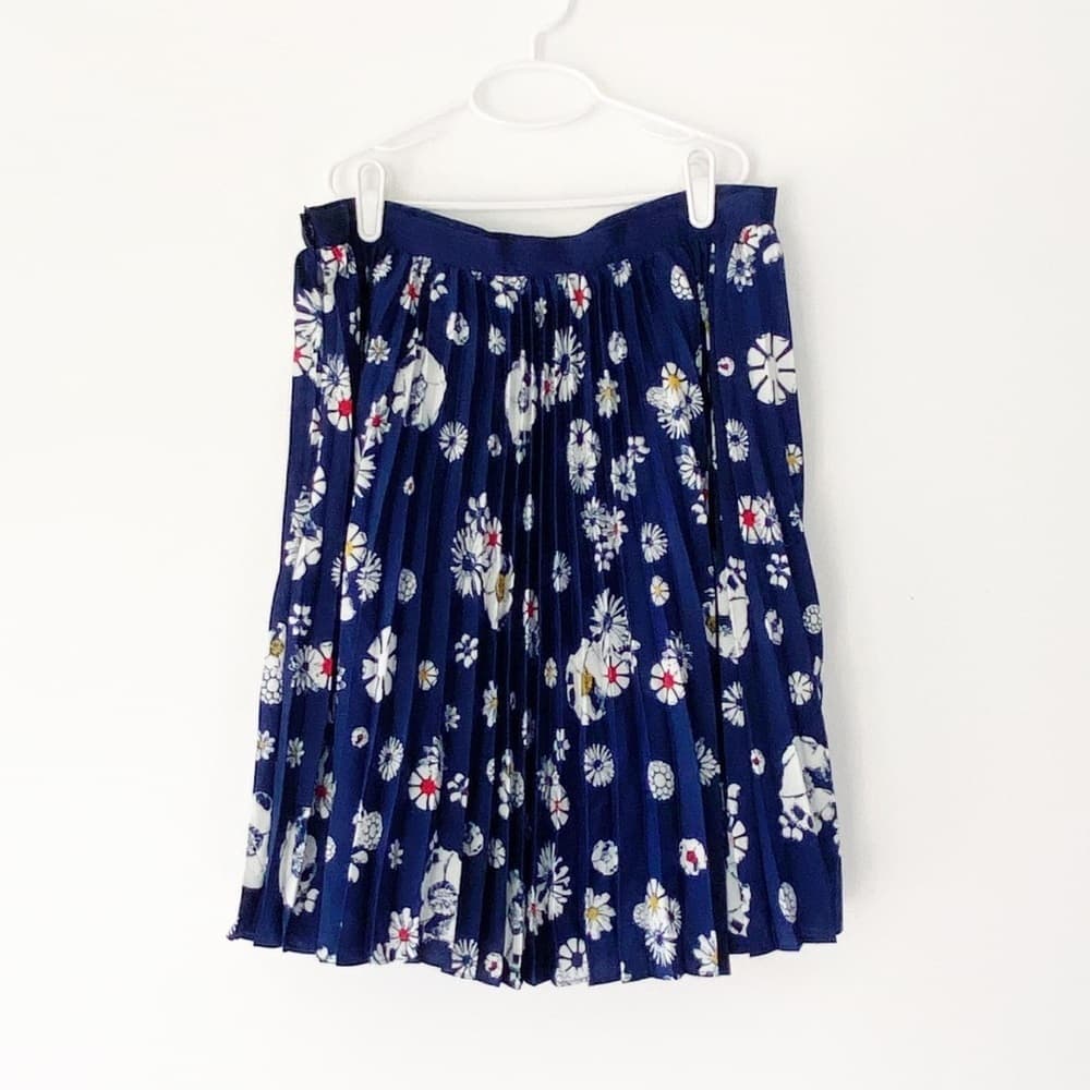 NWOT Jason Wu X Target Blue Pleated Floral Skirt Women’s Size 10 Cottagecore
