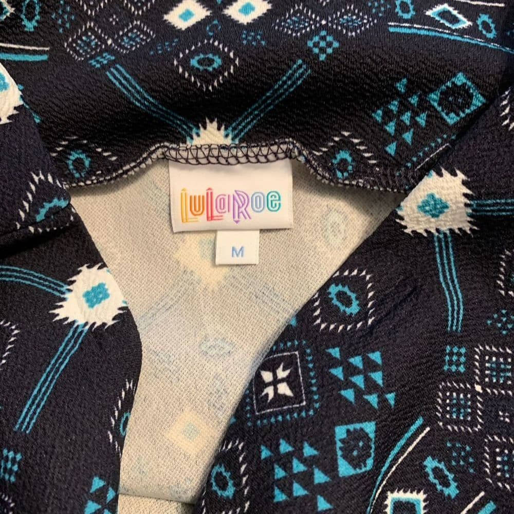NWT LuLaRoe Cassie Pencil Skirt Geometric Tribal Print Stretch Medium (10-12)