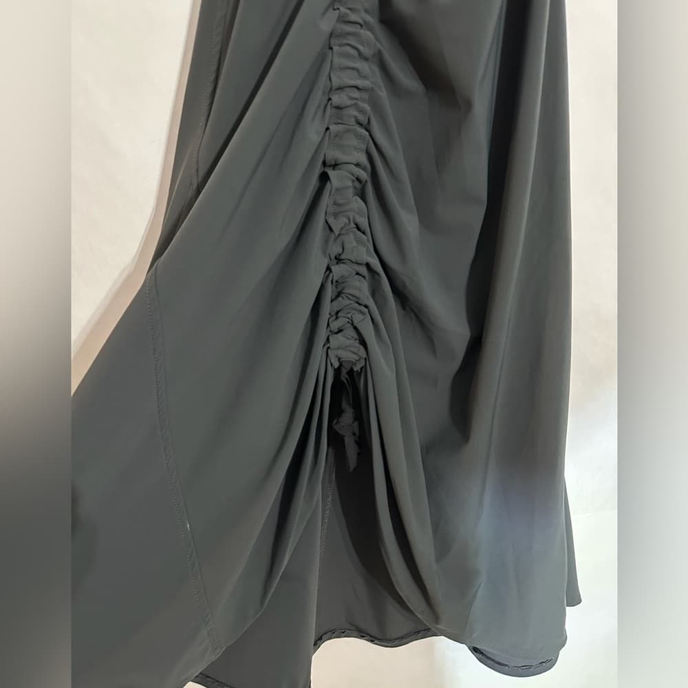 Porto Black Ruched Seam Sculptural Skirt Size 0 Dramatic Art Teacher Avant Garde