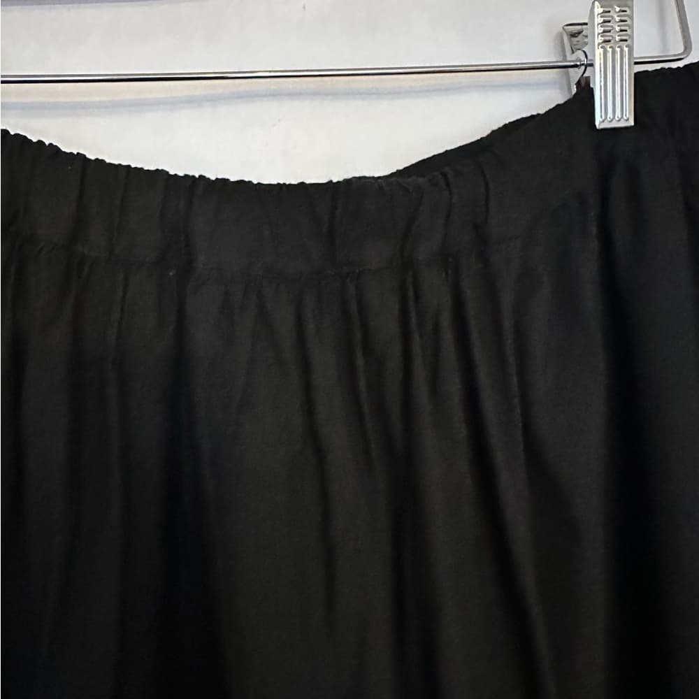 French Connection Black Draped Tulip Midi Skirt - Size Small - Vintage, Y2K - Thumbnail 4