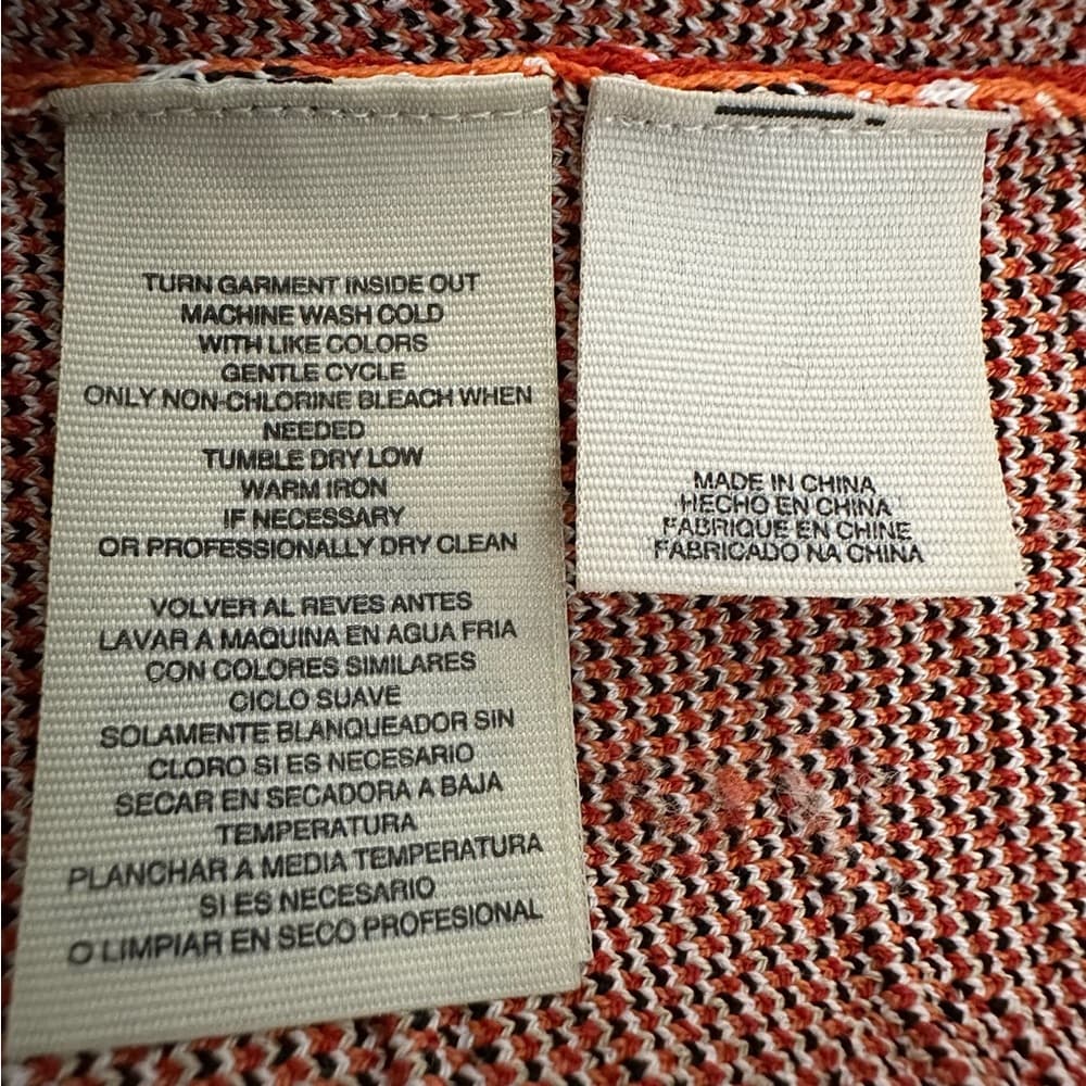 RACHEL Rachel Roy Knit Skirt Tropical Palm Print Size Large Boho Vacation - Thumbnail 4