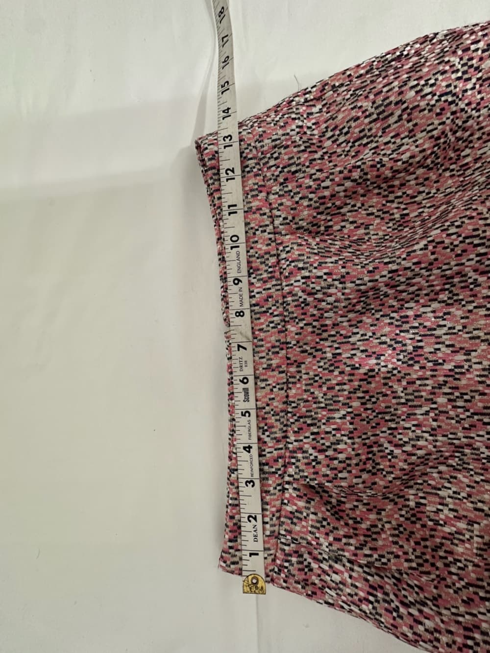 J.Crew Factory Metallic Tweed Mini Skirt Gold Textured Lined Preppy Size 00 - Thumbnail 7