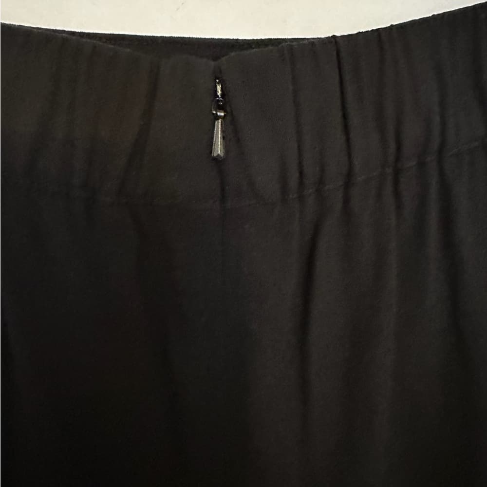 Universal Standard Black Danube Midi Pencil Drape Skirt Small (14/16 See Chart) - Thumbnail 3
