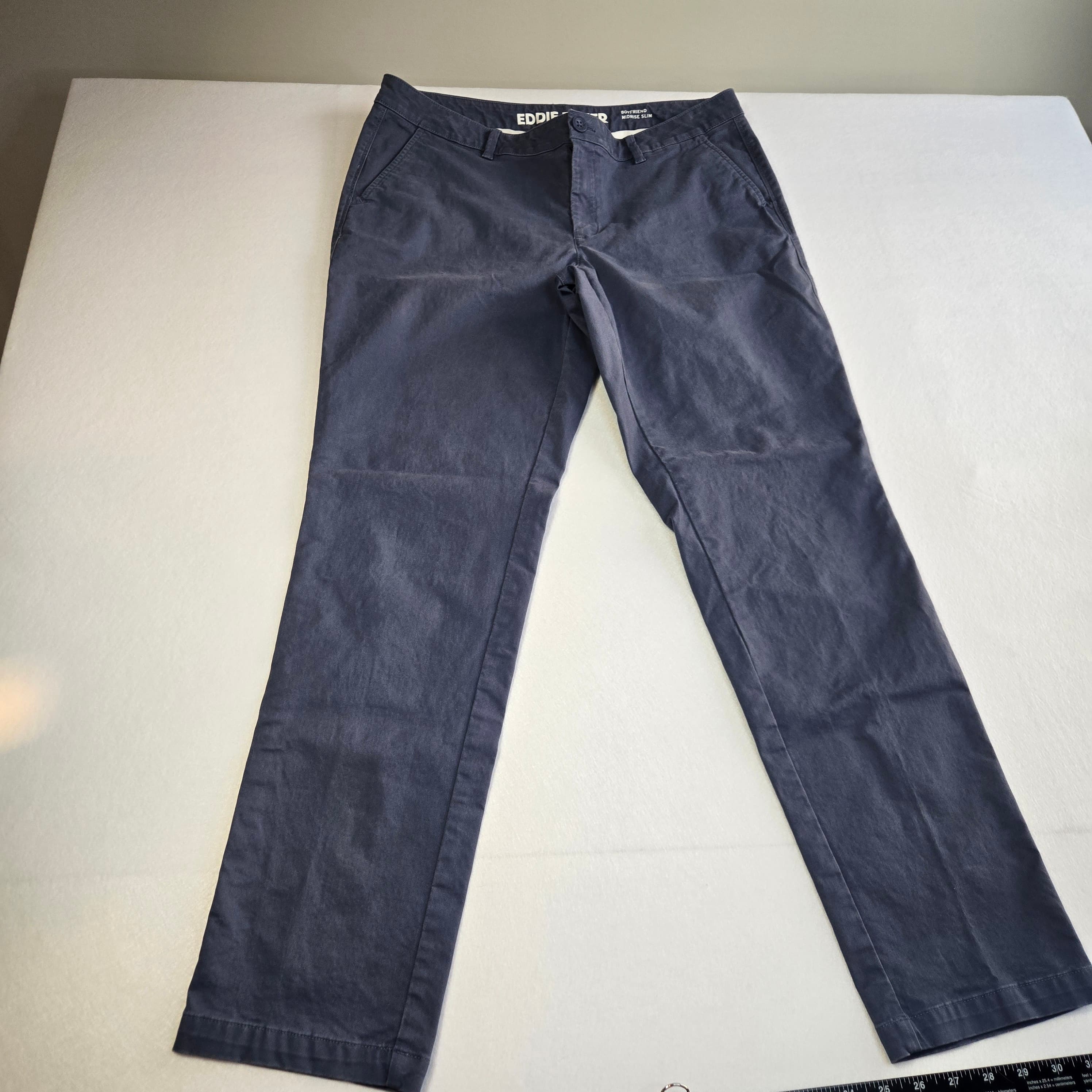 Eddie Bauer Men's Blue Chino Pants - Thumbnail 6