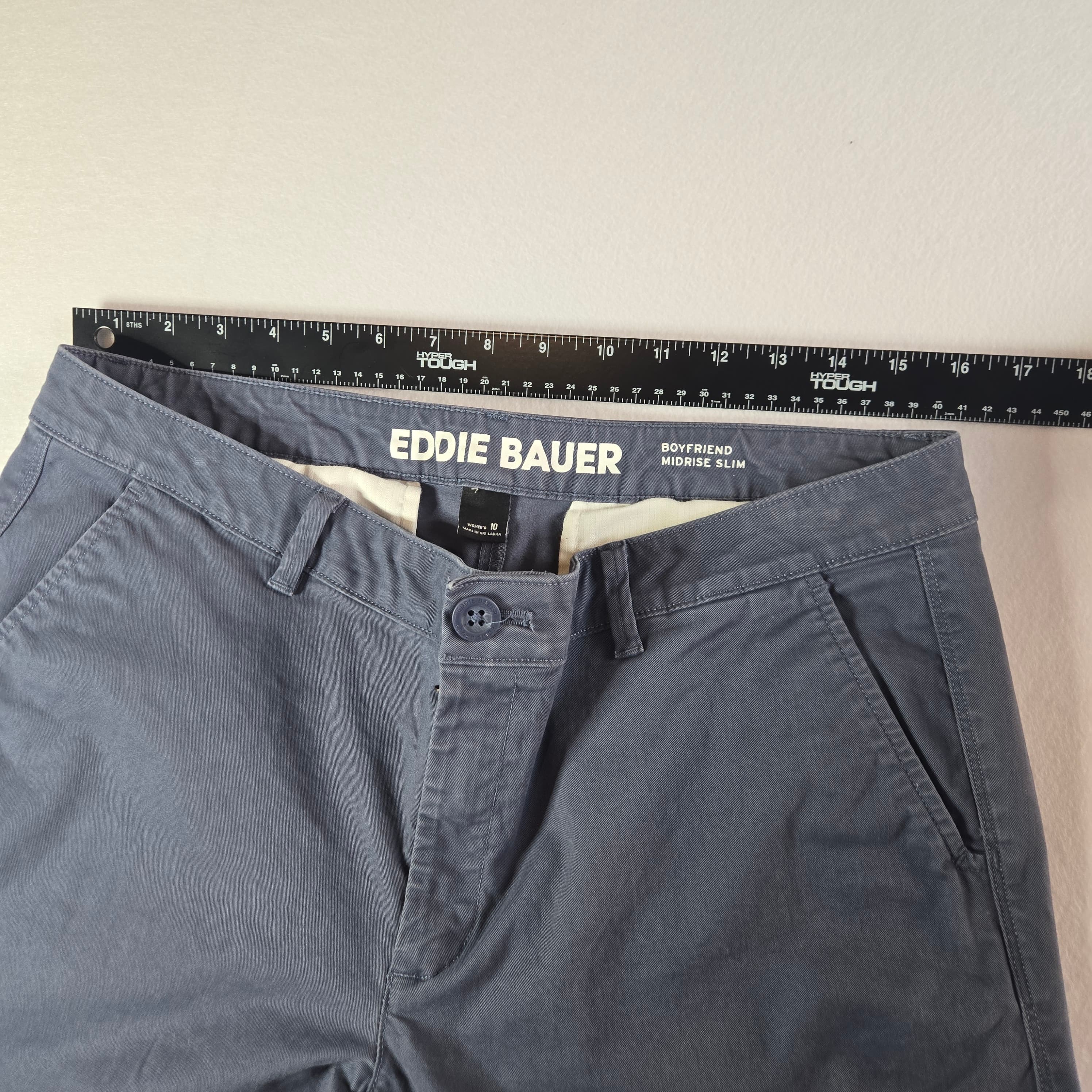 Eddie Bauer Men's Blue Chino Pants - Thumbnail 4