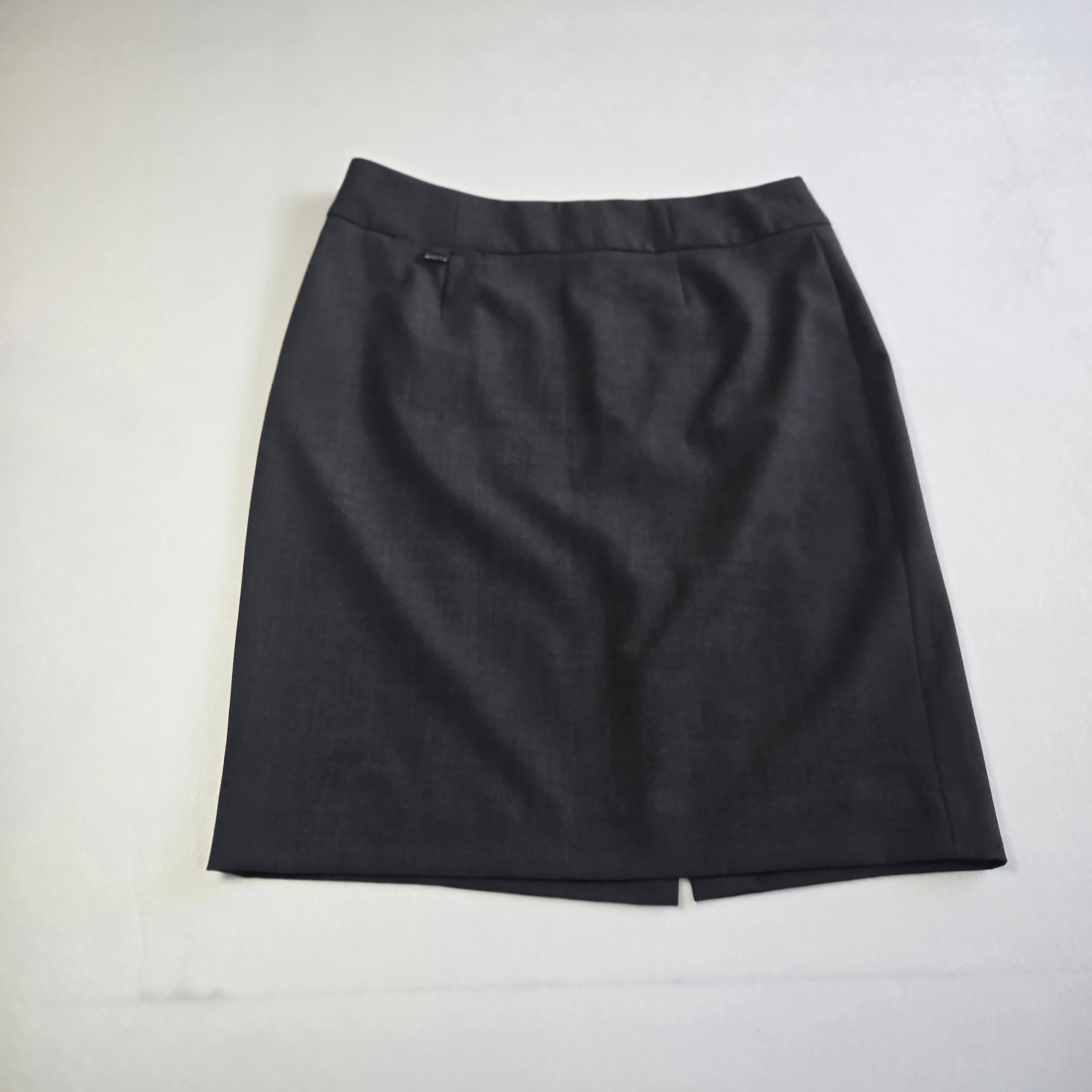 Calvin Klein Women's Charcoal Pencil Skirt Size 4P - Thumbnail 5