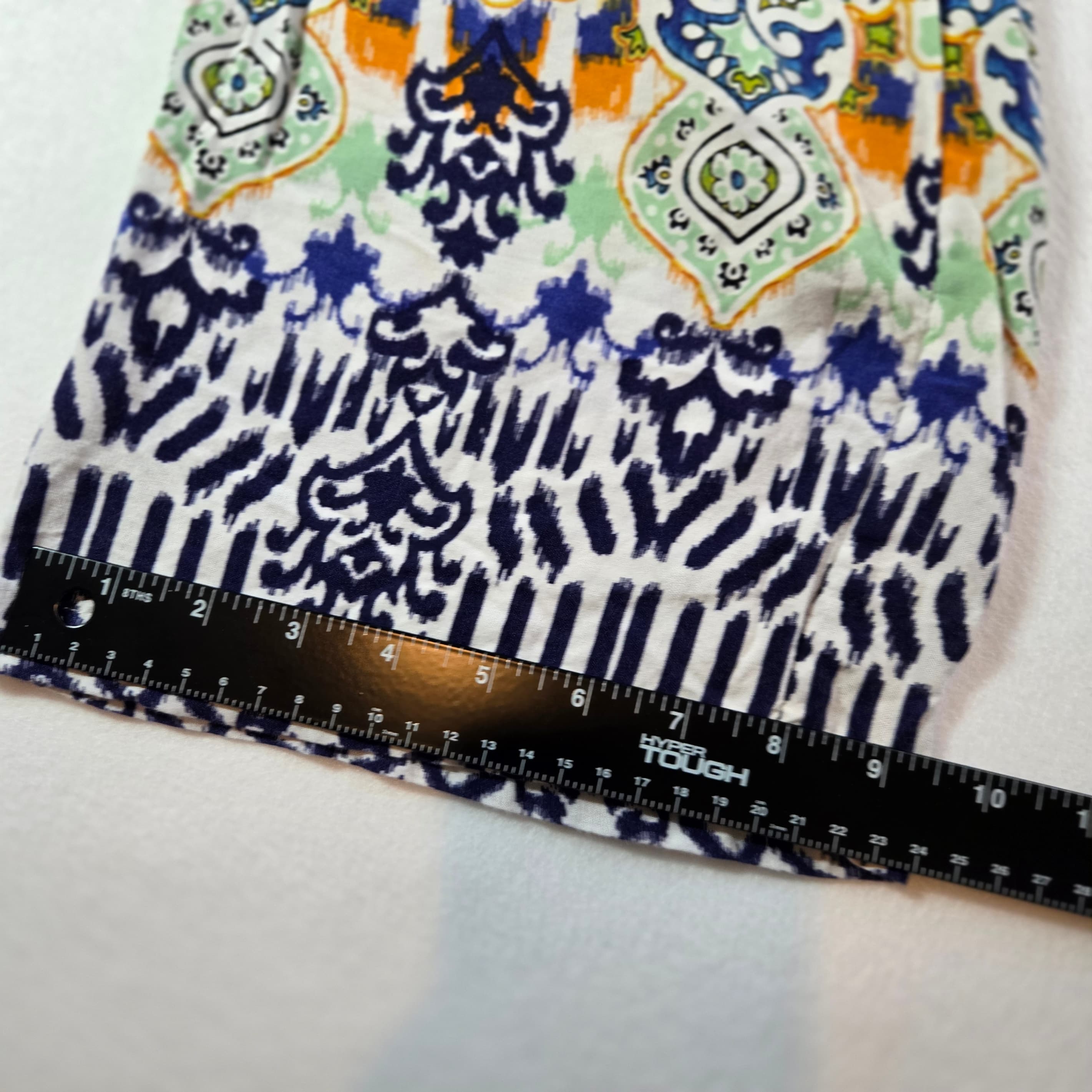 Bohemian Viscose Wide-Leg Pants Multicolor Pattern - Thumbnail 5